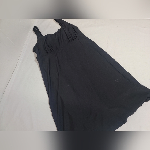 Lands' End Womens Tummy Control UPF 50 Square Neckline Swim Dress Size 10L - Picture 3 of 11